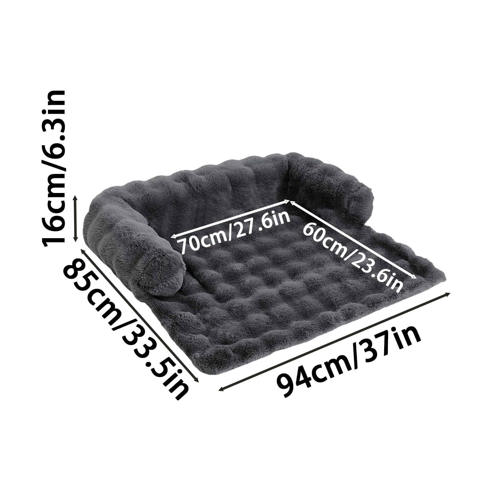 Cama Perro Sofá Protector Sofá Desmontable Lavable | Colchón Cama Calmante Para Perros Hogar, Dormitorio, Salón, Apartamento, Relajación Interior, Sueño Nocturno,