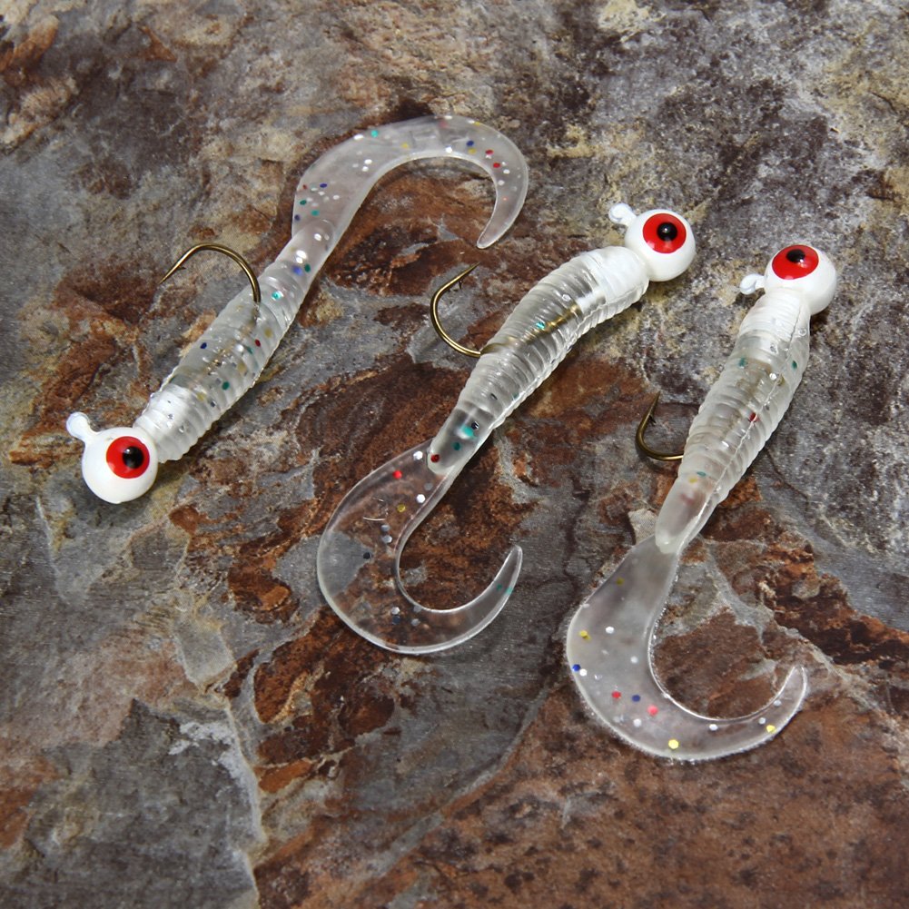 Amazon.co.jp: k-outdoor ワームセット ソフトールアー ジグヘッド