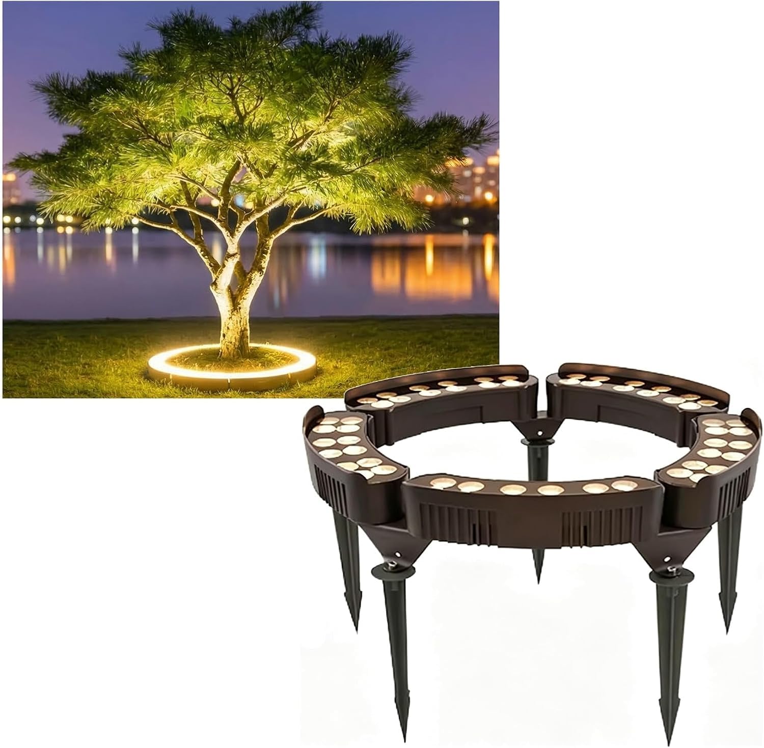 k3Mq9Rw Solar Tree Lights Landscape Lighting Tree Lights, Suitable For Patios, Gardens, Courtyards, And Palm Trees(Rgb,5 Packs)