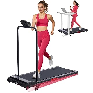 Walking Pad with Handle Bar and Incline, 3.0HP Under Desk Treadmill for Home Small Space, 0.6-7.6MPH Portable Walking Pad Treadmill with Handles, 350LBS, 2026 Upgrade - Amazon product rated Grade B
