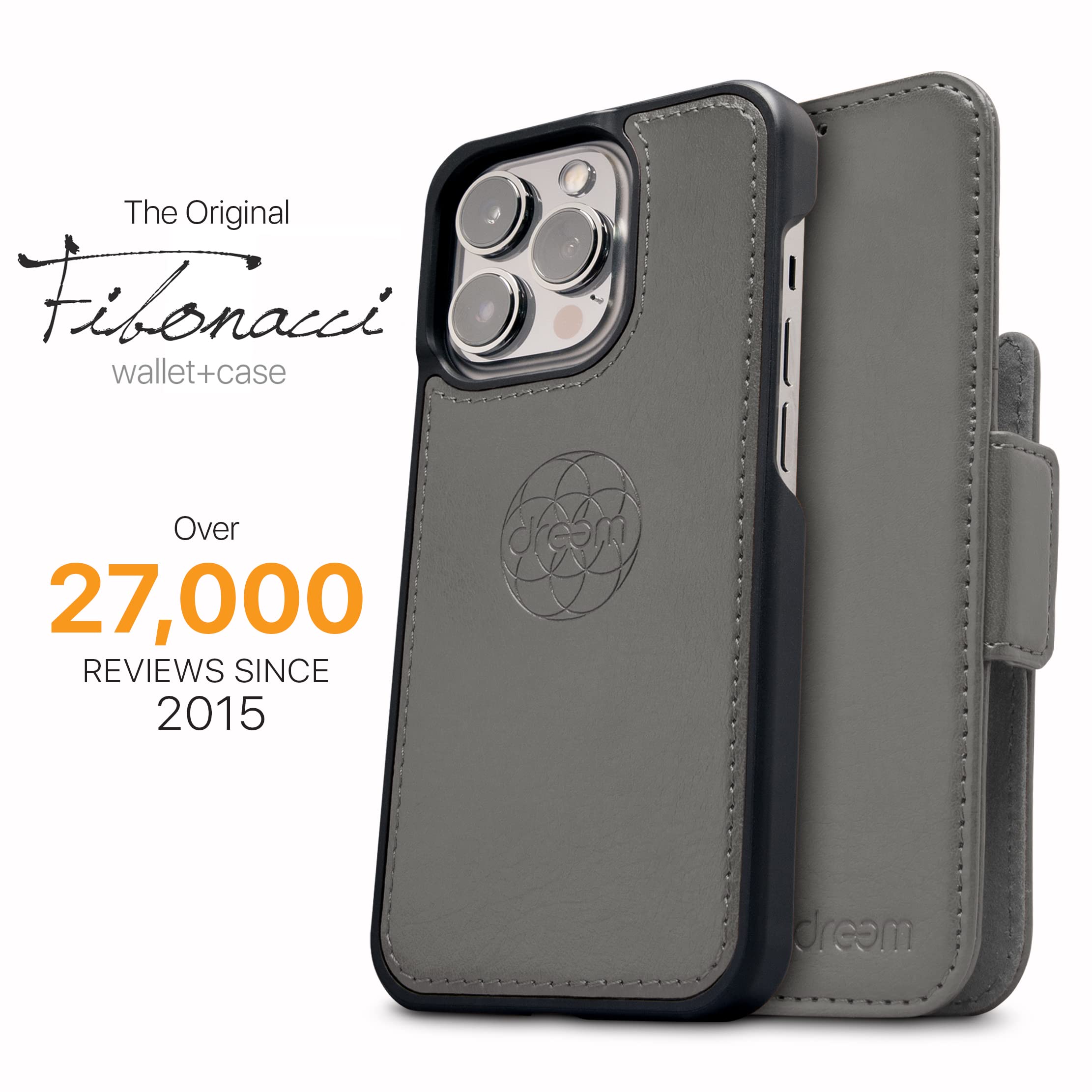 dreem Wallet Case for iPhone 15 Pro Max, Revolutionary Vert/Hor Phone Stand - Image 4