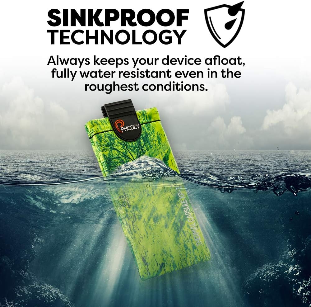PHOOZY XP3 Series Ultra Rugged Thermal Phone Case - Insulated Weatherproof Protection - AS SEEN ON Shark Tank - Protection Against Sun Heat and Floats in Water - Mahi Green - Large