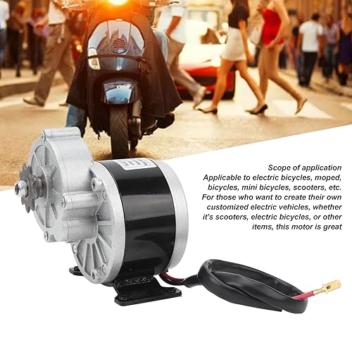 Miniatura 3 de Reducción de engranajes del motor eléctrico, 24 voltios y 350 vatios de reducción de engranajes, motor eléctrico con piñón de 13 dientes para