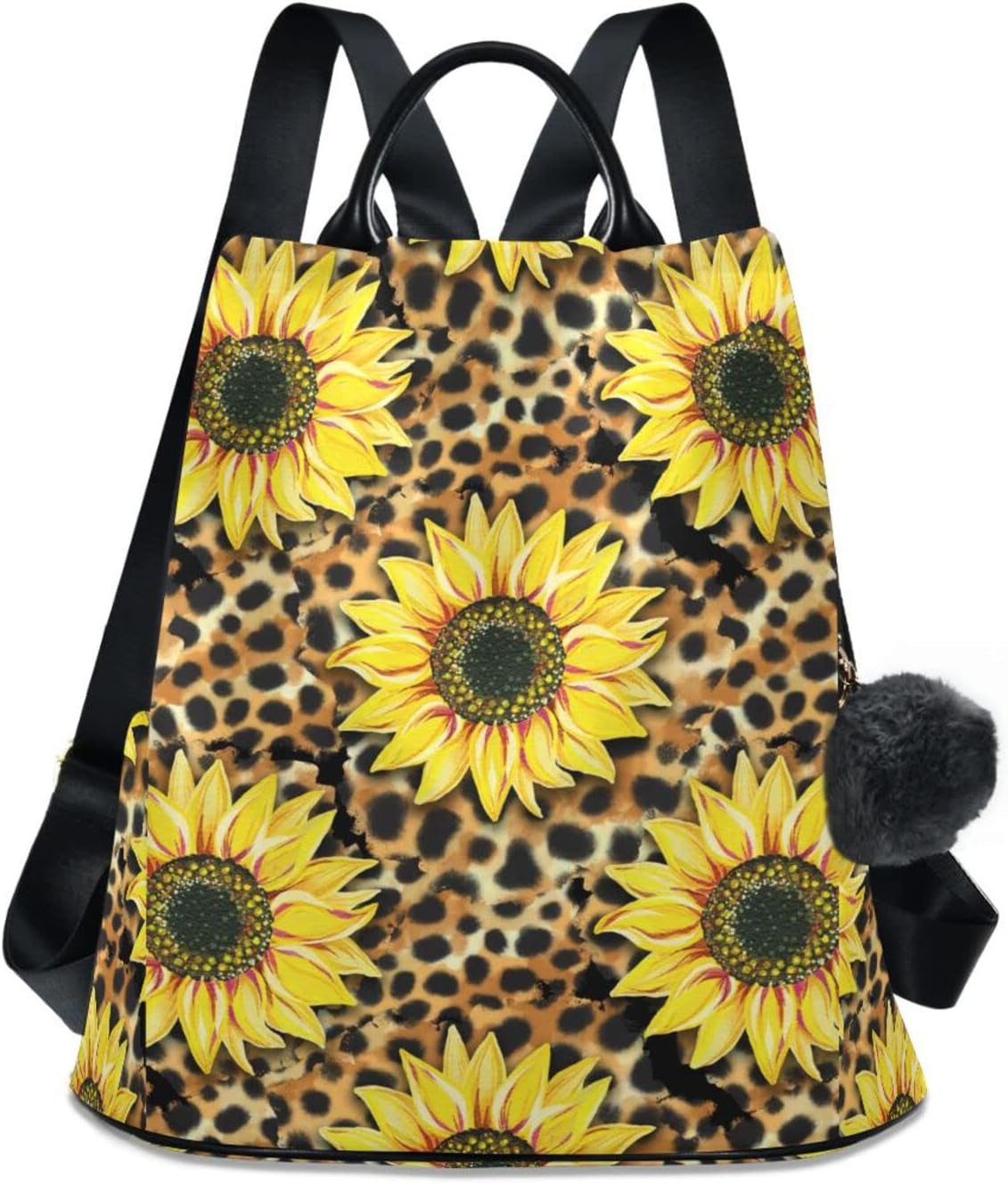Vintage Sunflower Toddler Backpack – With Safety Leash, Lightweight, Water-Resistant For Boys & Girls