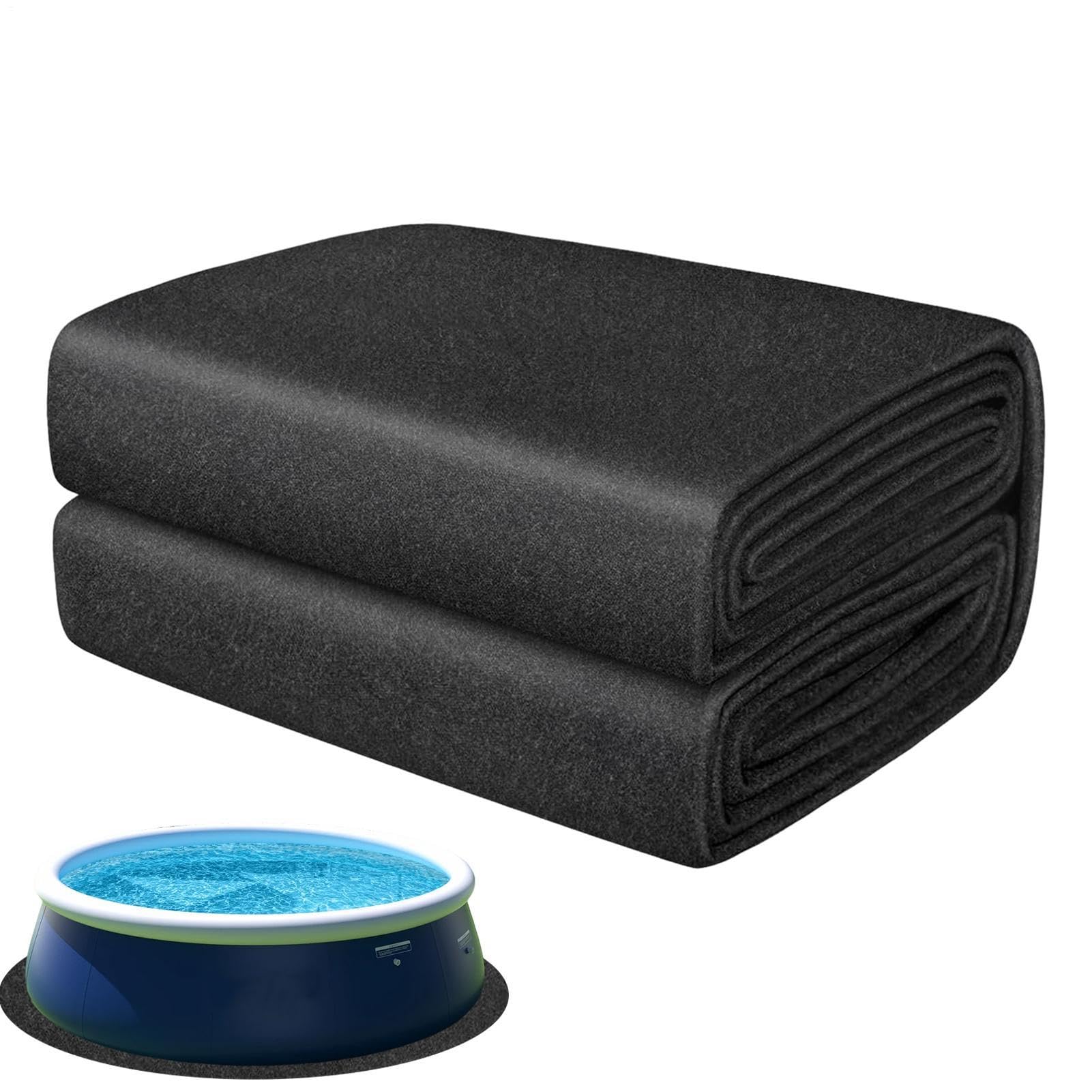 Hot Tub Mat, Round Aboves Ground Pool Liner Pad, Thickened Prevent Punctures Hot Tub Floor Mat Swimming Pool Protector Pad, Non Slip Waterproof Swimming Pools Liner Ground Mats Floor Protection Pads