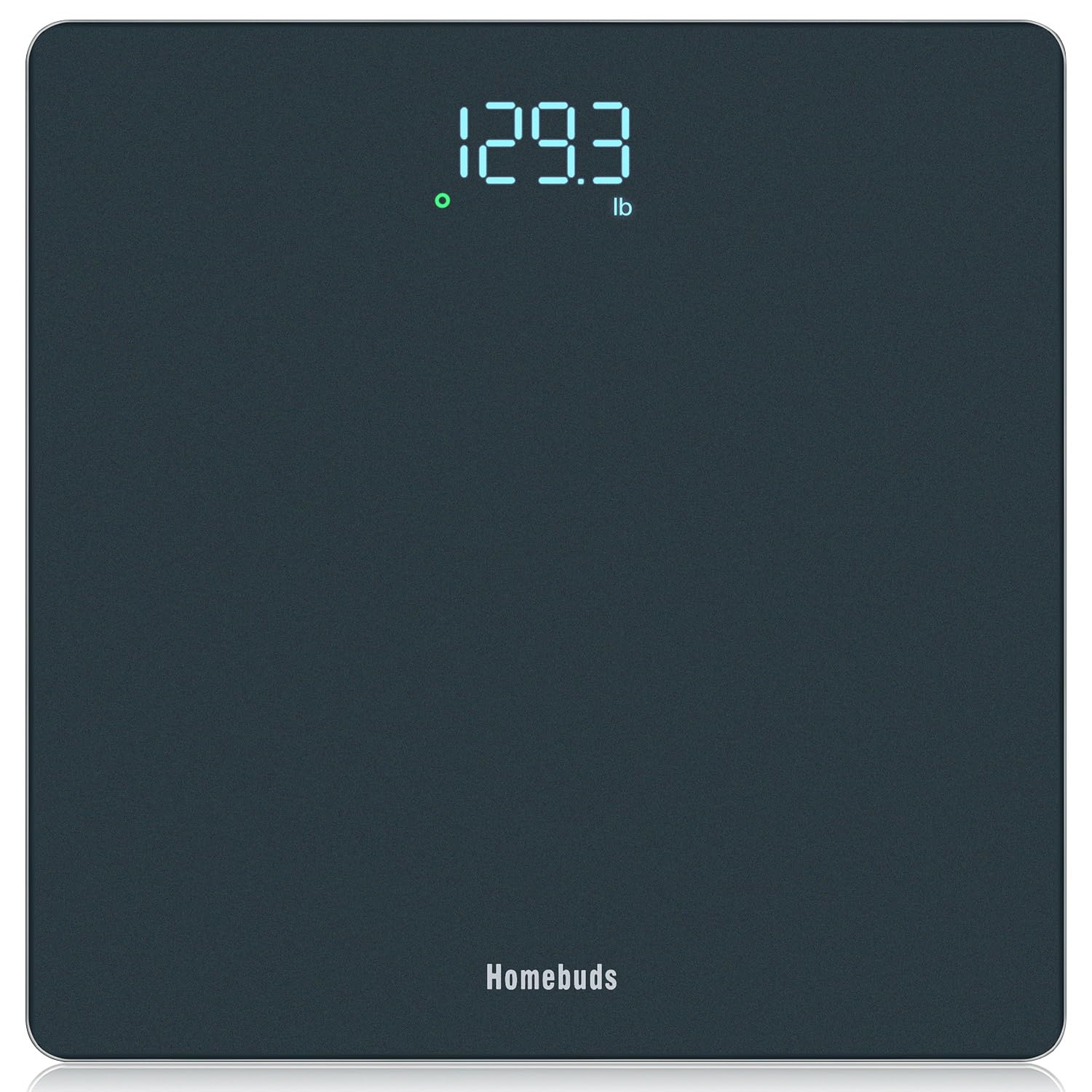 Homebuds Digital Bathroom Scale for Body Weight, Weighing Professional Since 2001, Crystal Clear LED and Step-on, Batteries Included, 400lb/180kg, Blue