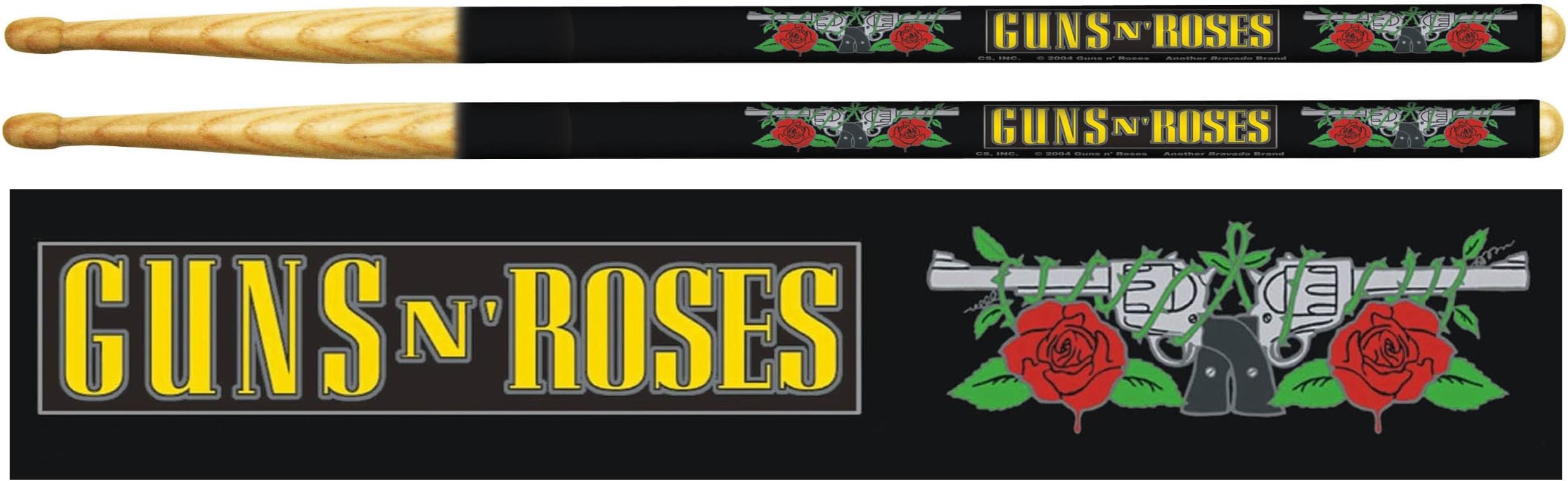 Guns and Roses Rock Drum Sticks