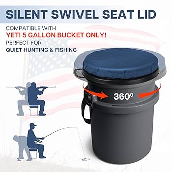 Yeti Loadout Bucket Tookie Gallon Bucket Seat, 360-Degree Swivel