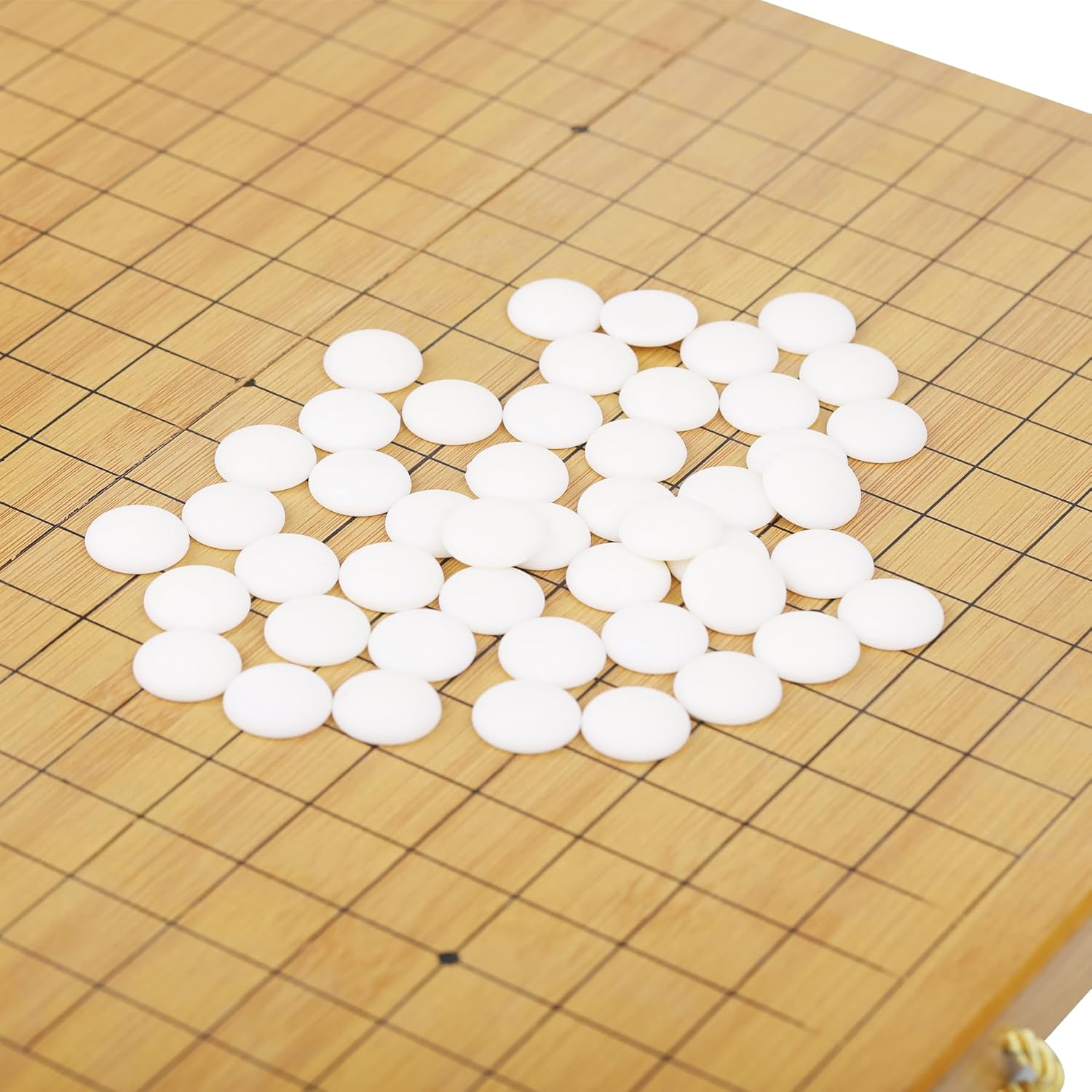 VPH Simulated Jade One Sided Go Set Includes Foldable Board
