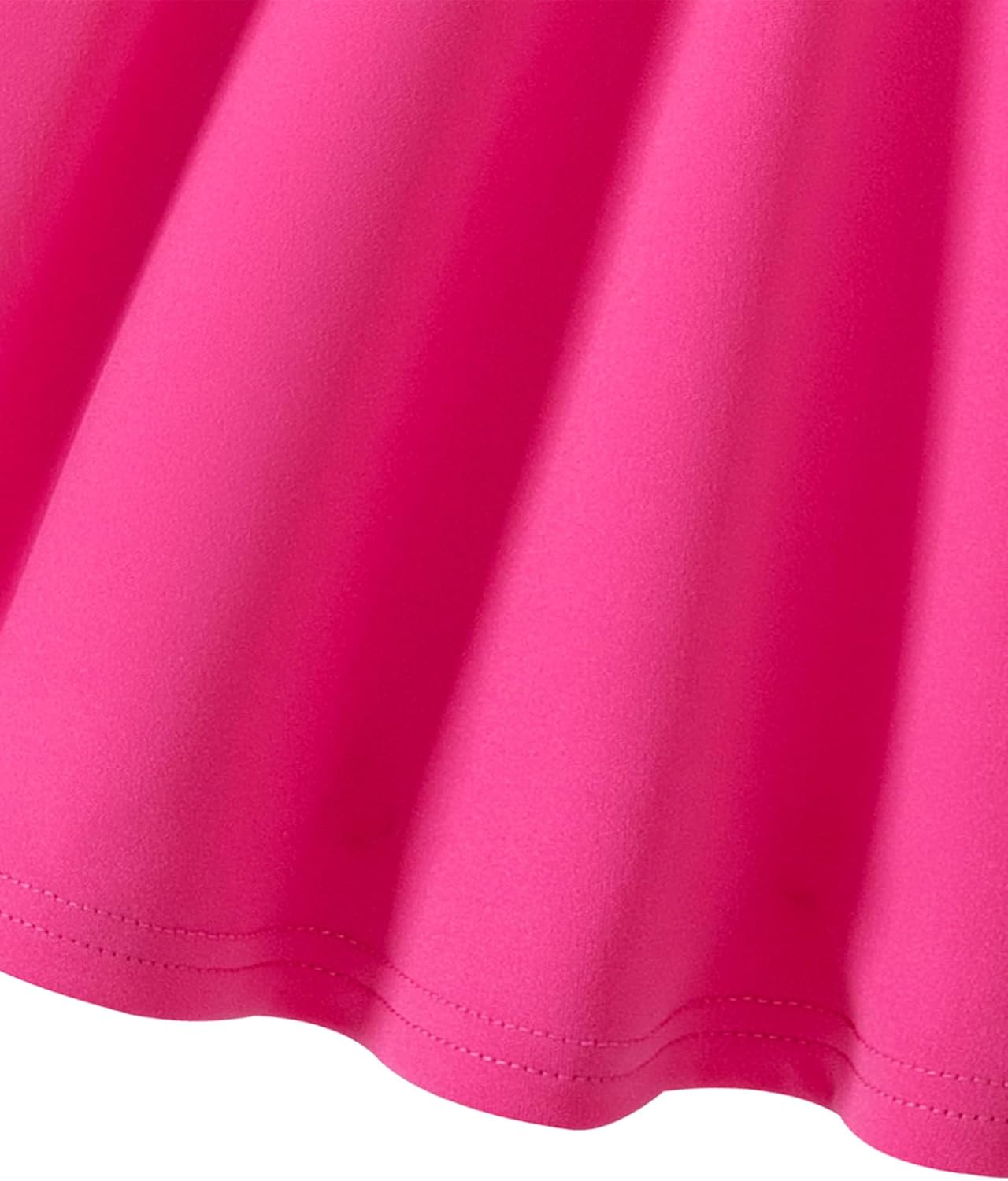 Hilinker Toddler Girls Ruffle Short Sleeve Polo Dress Cute Heart Print Uniform Dresses - Image 5