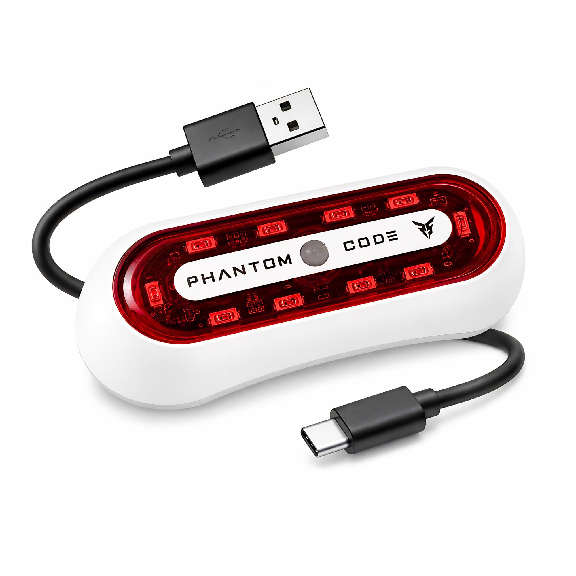 Phantom Code Vector X1 Rear Warning Light for Motorcycle & Cycling Helmets | USB-C Rechargeable | IP67 Waterproof | Removable Velcro Mount | 3 Flash Modes | 8+ Hr Runtime-image-12