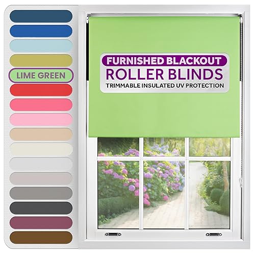 Blackout Roller Blind - Lime
