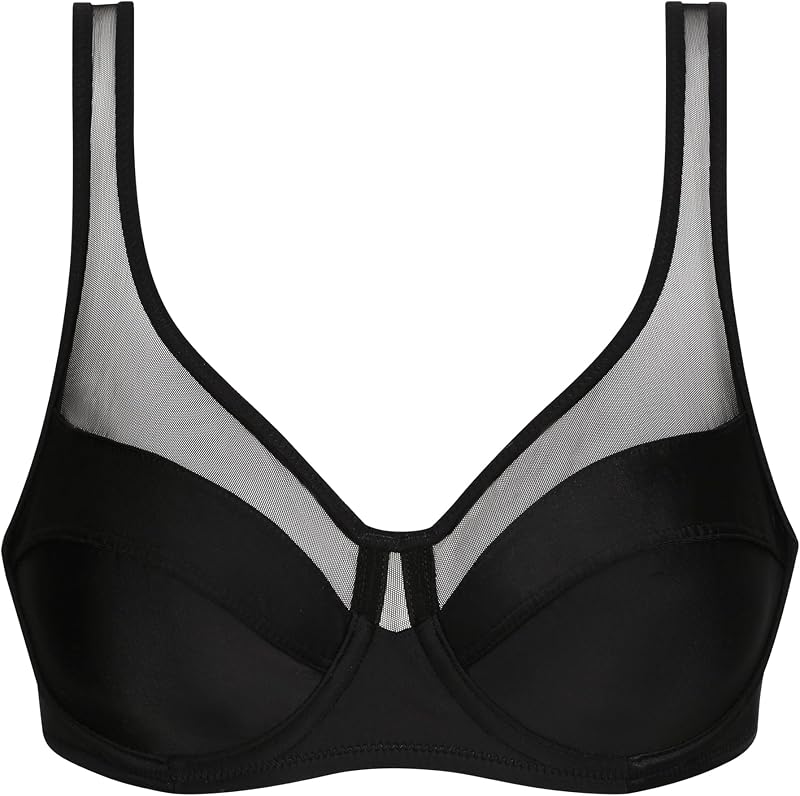 DIM Femme - Soutien-Gorge Generous Classic x1 | Maintien Parfait pour Poitrines Généreuses | Microfibre Épaisse et Stretch | Dos en U et Bretelles Larges | Look Moderne et Confort Absolu
