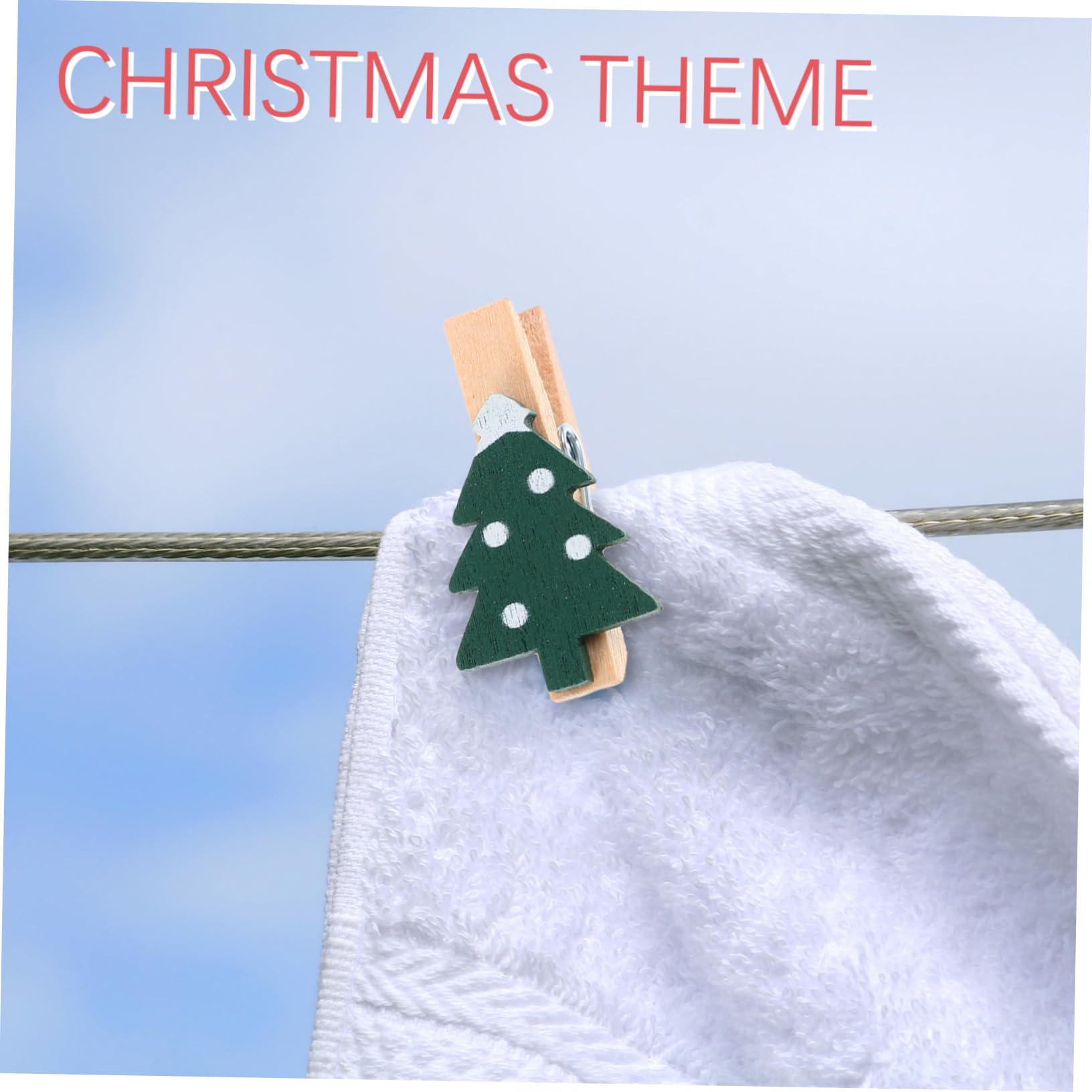 Alipis 375 STK kleine Wäscheklammern weihnachtsbasteln Weihnachts basteln weihachtsdeko kleine Fotoklammern weihnachtliche dekorative Clips Cartoon-Fotoclips Mini-Wäscheklammern Holz