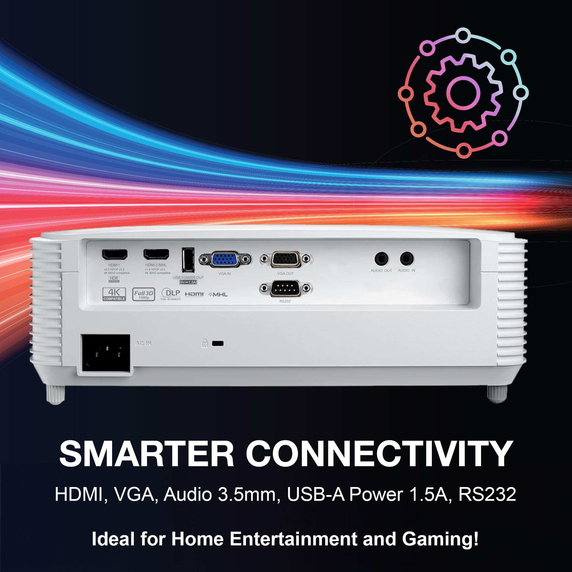 Optoma GT1080HDR 短焦点 DLP プロジェクター HDRフルHD Amazon.com: Optoma GT1080HDR – Full HD 1080p Short Throw Projector