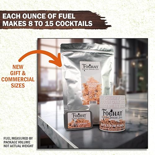 Miniatura 4 de Virutas de madera - Virutas de ponche de ron del diablo de 4 onzas para ahumador, whisky y bebida, chips de madera culinaria para ahumar cócteles y