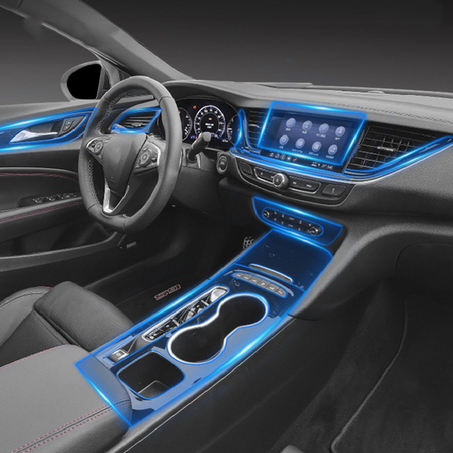 Protection anti-rayures console Buick Regal GS écran LCD