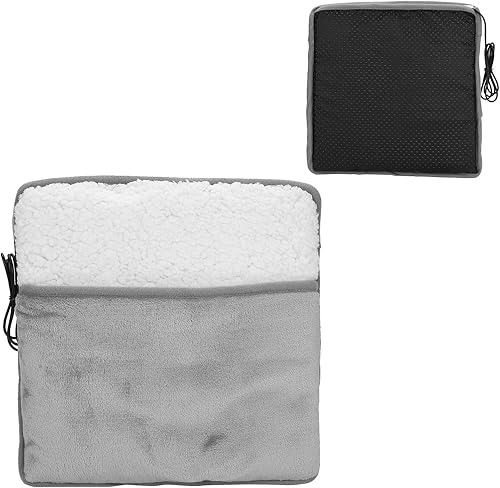 Miniatura 9 de Calentador de pies eléctrico con calefacción, suave y cómodo, almohadilla térmica de pies recargable por USB, calentador de pies de invierno para