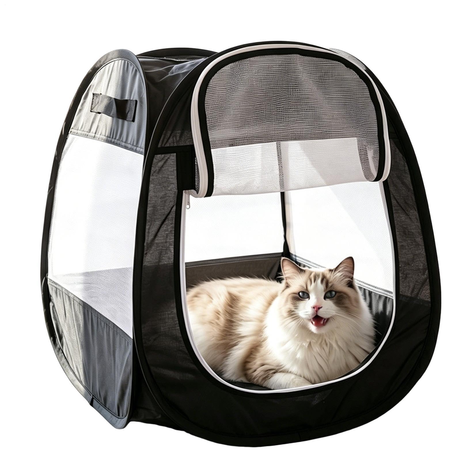 Nicho plegable interactivo para conejos que necesitan espacio seguro