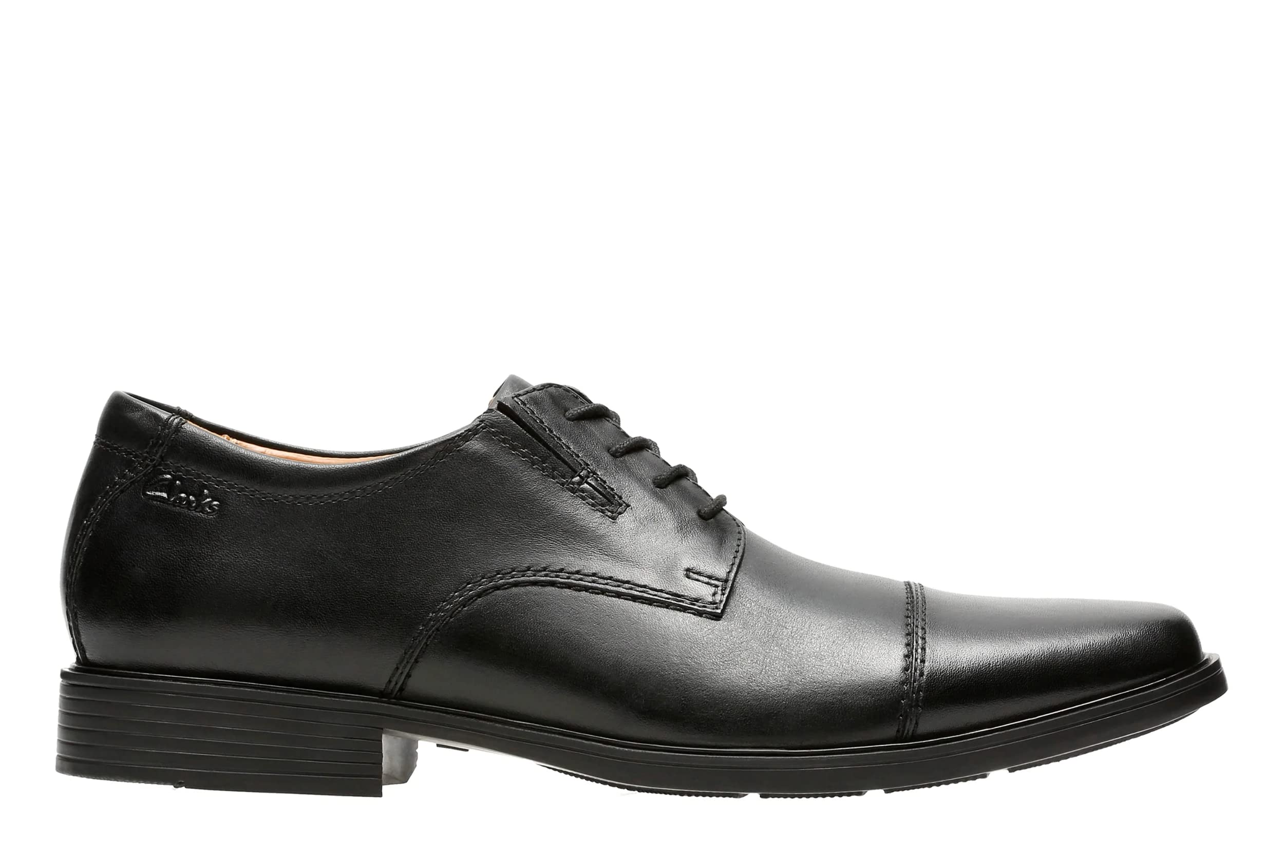 Clarks Men's Tilden Cap Derbys, Black Black Leather), 6 UK