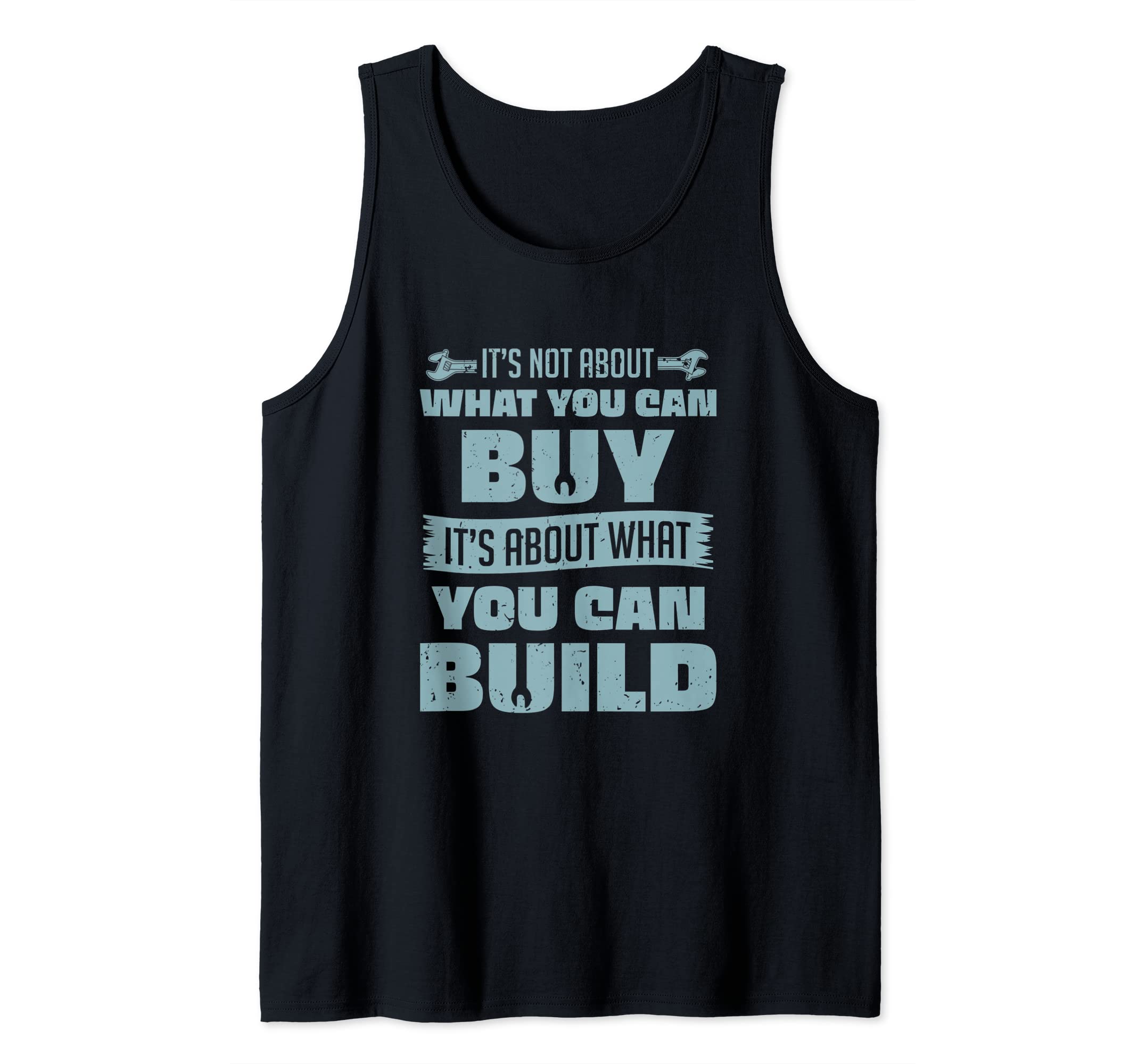Mechanic Outfit For Men Handyman Mechanic Work Tank Top, Black, S