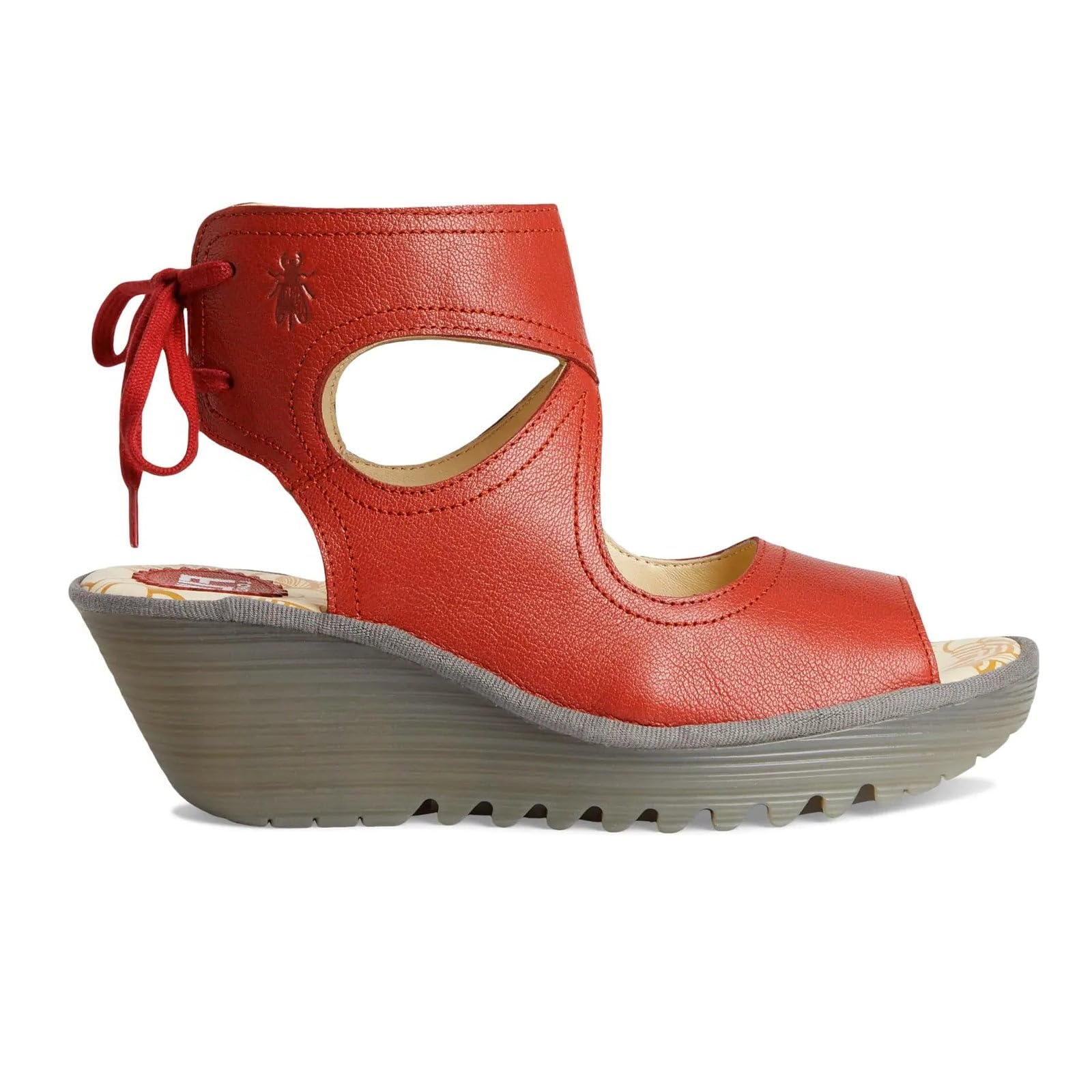 Fly London YULP571FLY Women's Sandal, Devil red