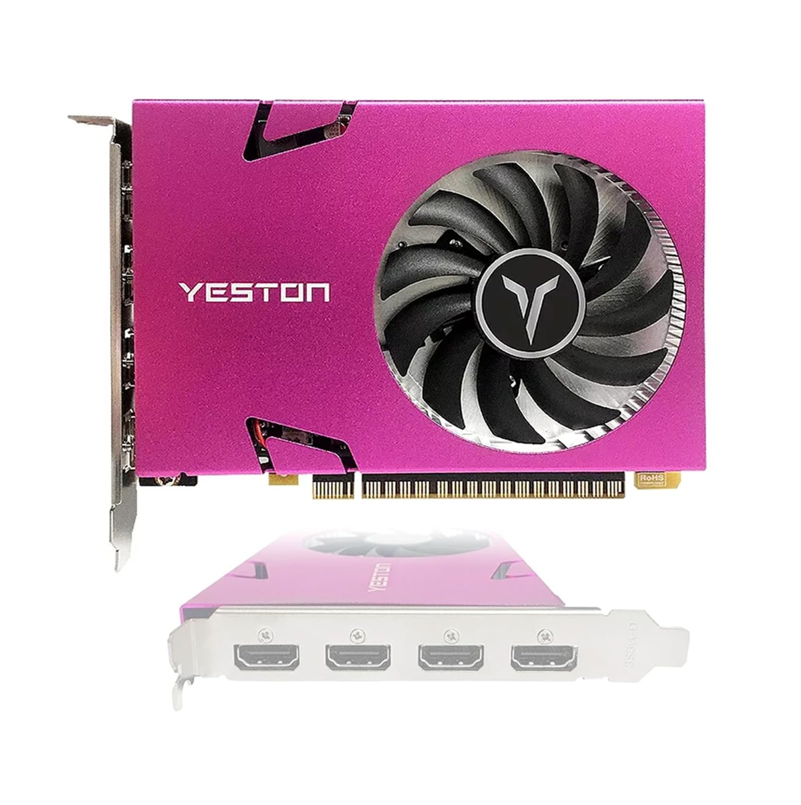 Yeston GT730 Graphics Card NVIDIA 4GB 128 bit DDR3 993/1600MHz Multi Screen Graphics Card Support Split Screen 10bit Color Depth HDR with 4 HDMI Ports