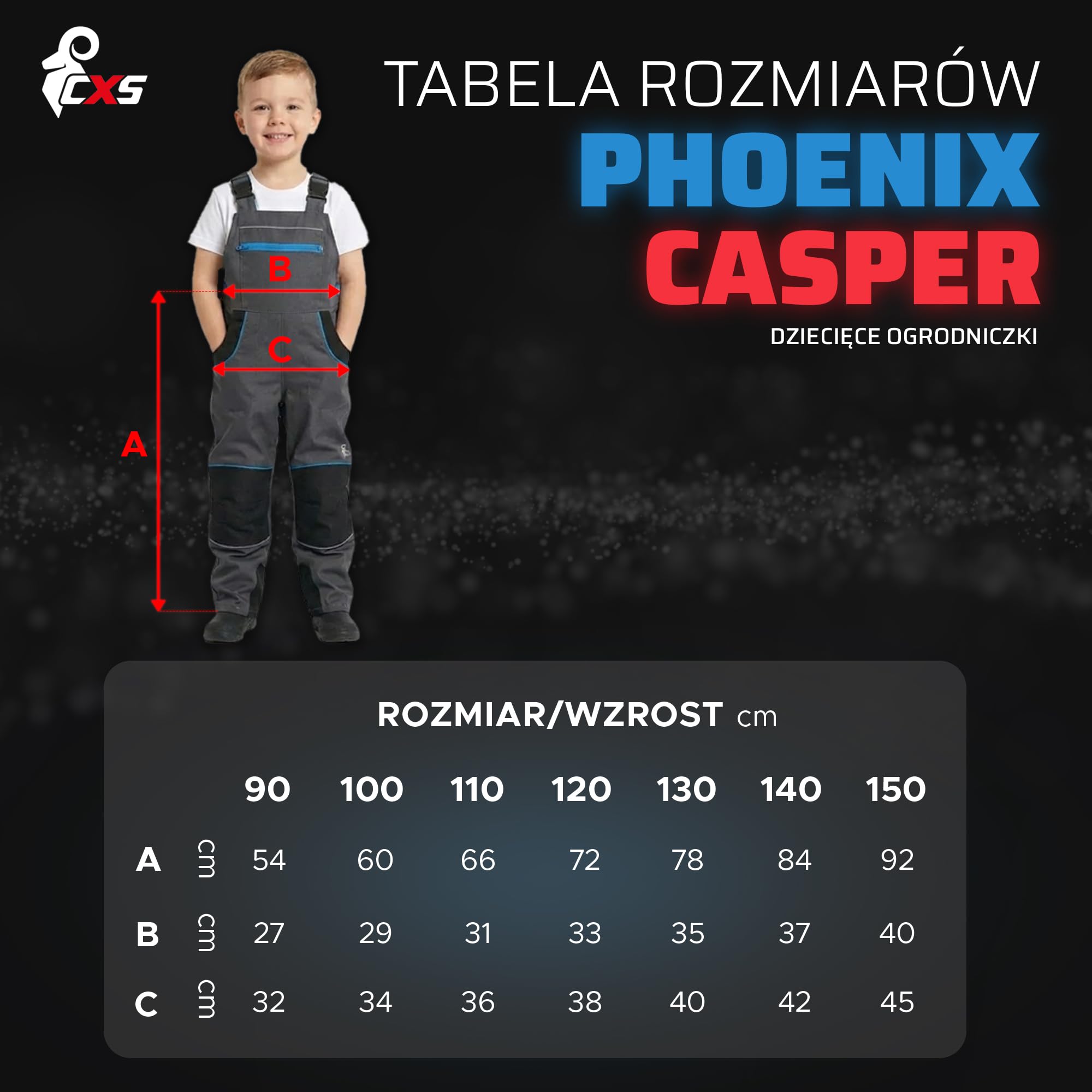 CXS Pinocchio/Woody/Camo Tuta da Lavoro per Bambini, Tuta da Bambino, Pantaloni da Lavoro per Bambini, Pantaloni da Giardino per Bambini