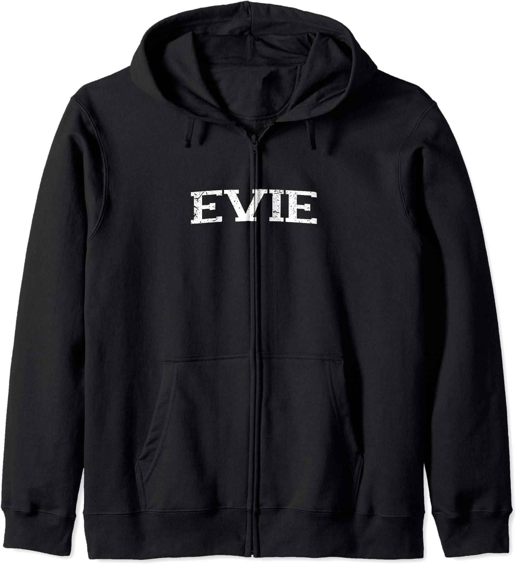 Vintage Personalized Name Classic Evie Zip Hoodie