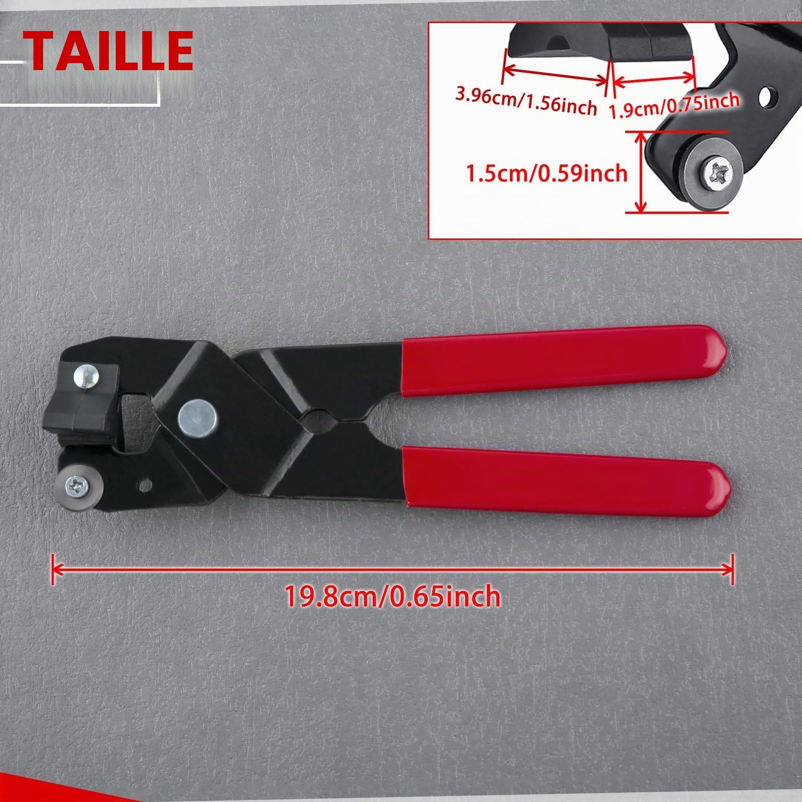 LEONTOOL Mosaic Nippers Outil de coupe de carreaux Pince à carreaux robuste avec roue de pointage de barre de brise-roche en plastique solide pour la coupe de la céramique de porcelaine