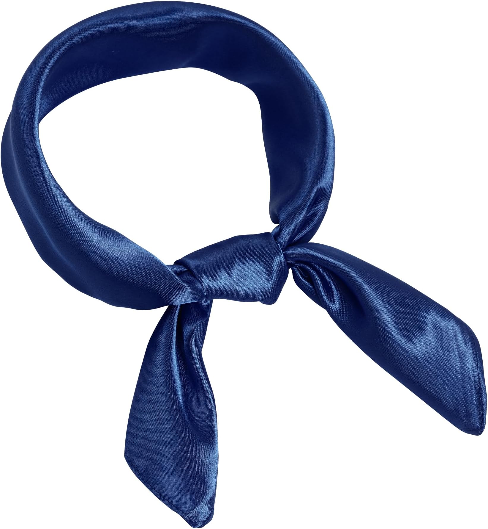 Chiffon Scarf Square Ribbon Neck Scarf Satin Scarf Handkerchief for Halloween Retro Women Girls Costume Accessory