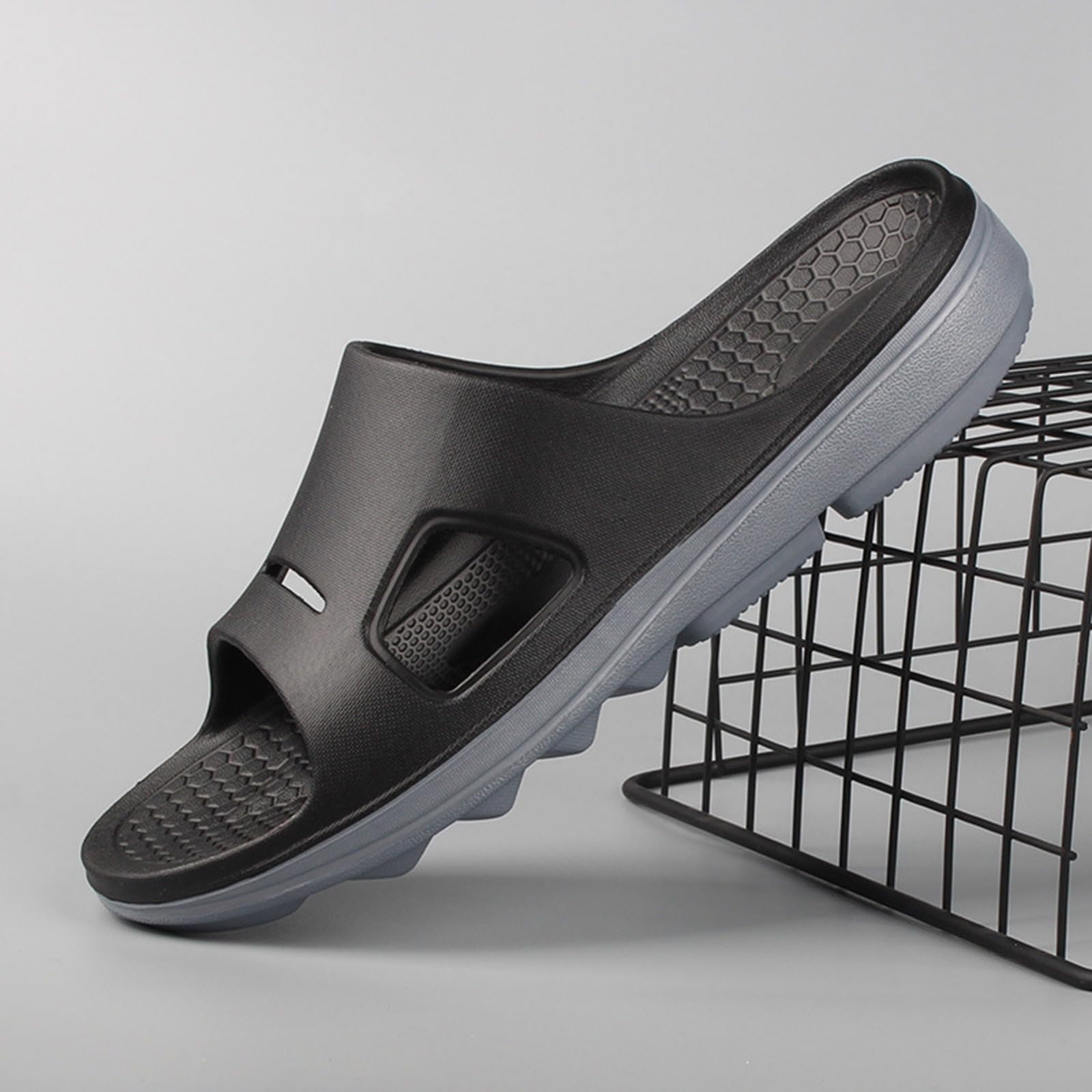 Ciabatte Pantofole Uomo da Camera con Suola Antiscivolo Silenziosa Sottopiede Morbide Pantofole Ospiti Casual e Versatile