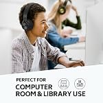 AILIHEN Écouteurs filaires 6 Pack Bulk avec Microphone pour l'école, Casques over-Ear pour les étudiants enfants, Adolescents, Adulte, Salle de classe, Bibliothèque, Chromebook, Ordinateur portable, réglable, pliable, 3.5mm Jack (Noir)