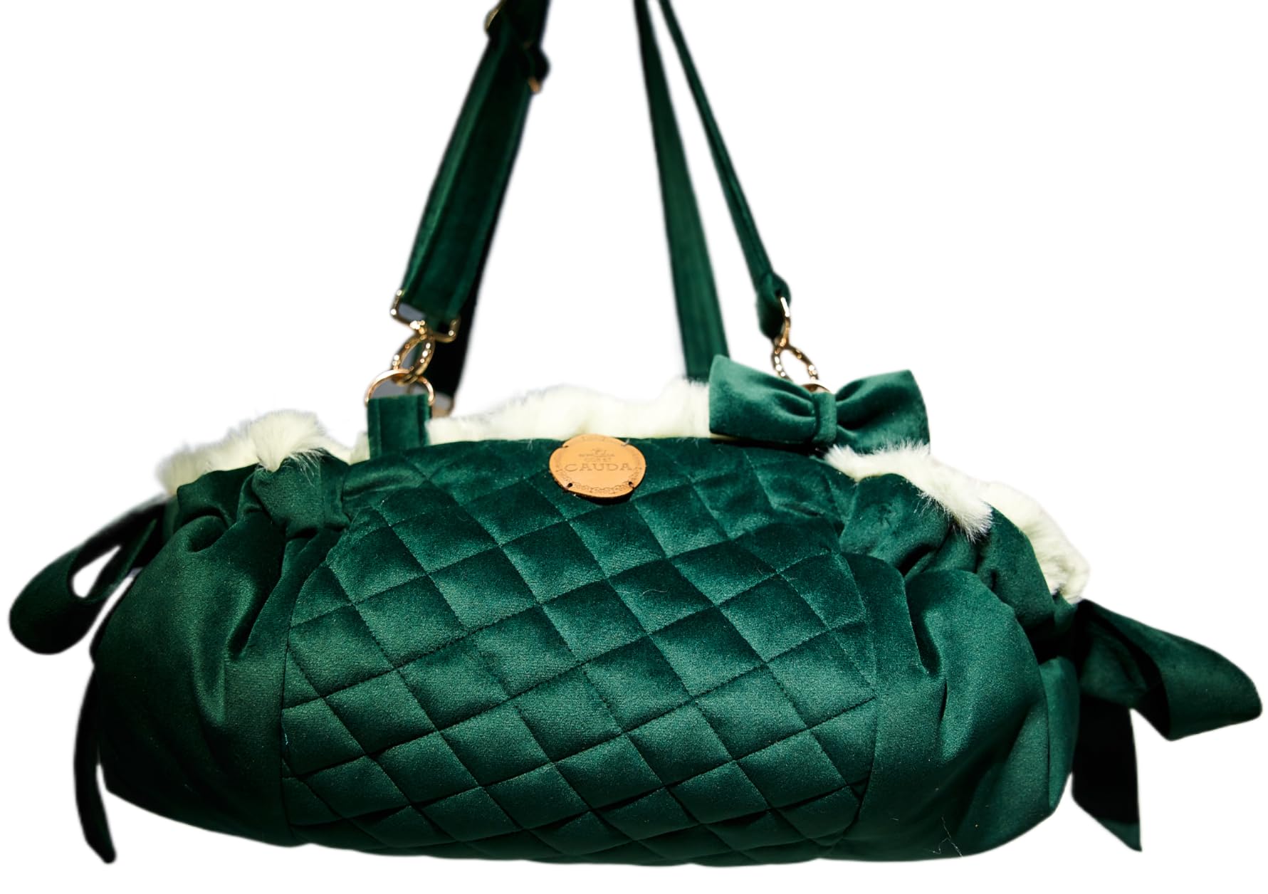 Sac à bandoulière pour chien Glow Emerald M idéal pour les balades urbaines et terrasses de café