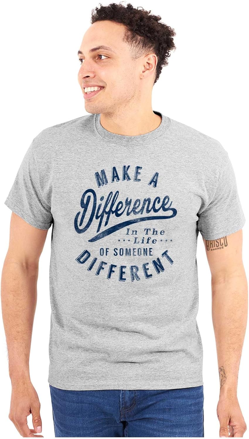 Brisco Brands Make a Difference Autism Awareness Graphic T Shirt Men or Women