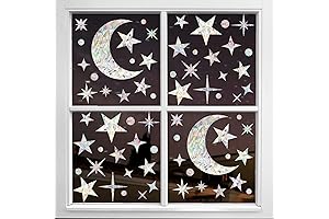 Window Clings, Window Decals to Prevent Bird Strikes 68PCS Suncatcher Stickers Rainbow...