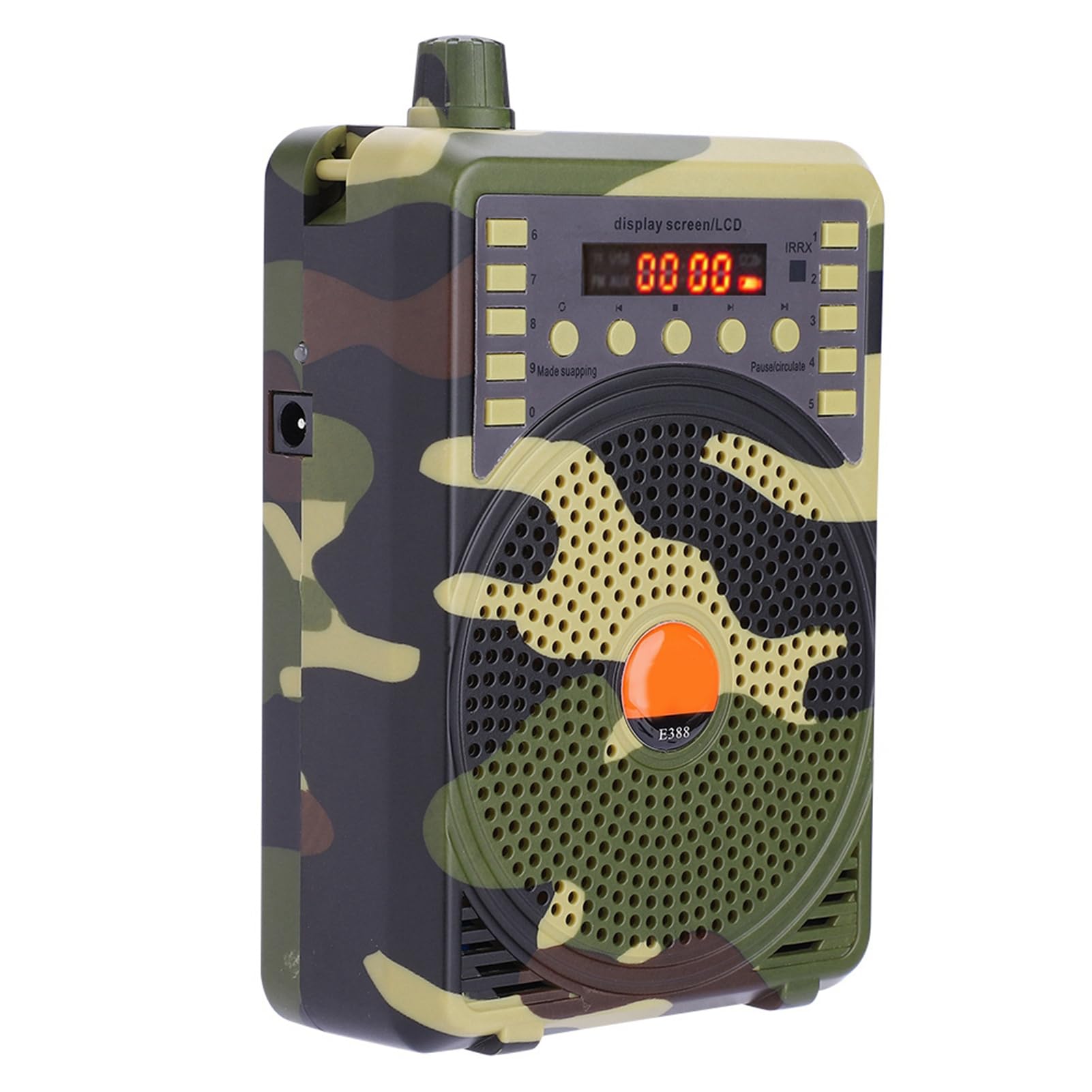 Reproductor MP3 Portátil para Llamada de Aves, Altavoz Potente con Control Remoto para Caza con Reclamos