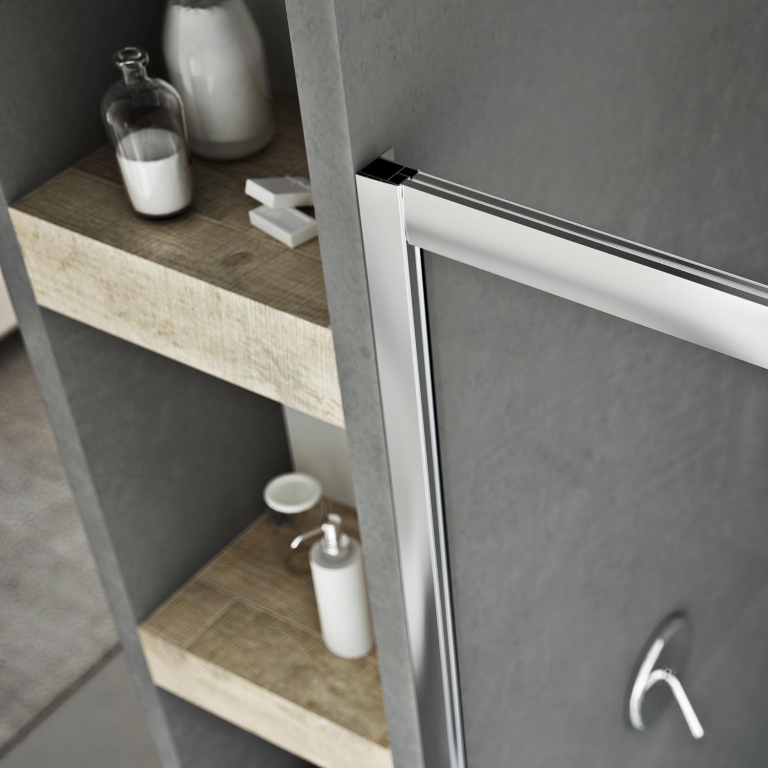 Box Doccia 90x160 CM H185 stampato C mod. Replay Duo 2 Ante