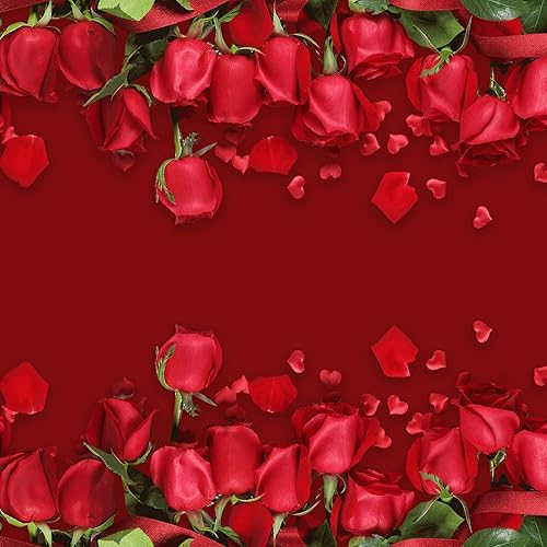 Miniatura 5 de KUKUSOUL Telón de fondo rojo de 5 x 7 pies, para fotografía, pantalla, grabación de video, cortina para fiestas, decoración de cumpleaños, KUKX018