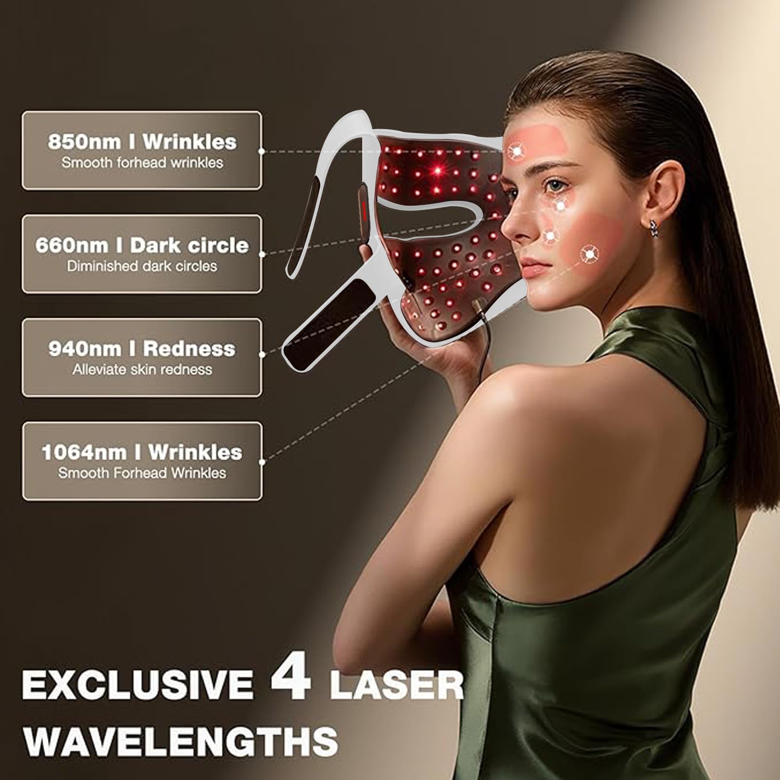 【★happy tears★】JOVS 光美容器　A366　【USED】 Amazon.com: JOVS Laser Light Therapy Mask for Face (White
