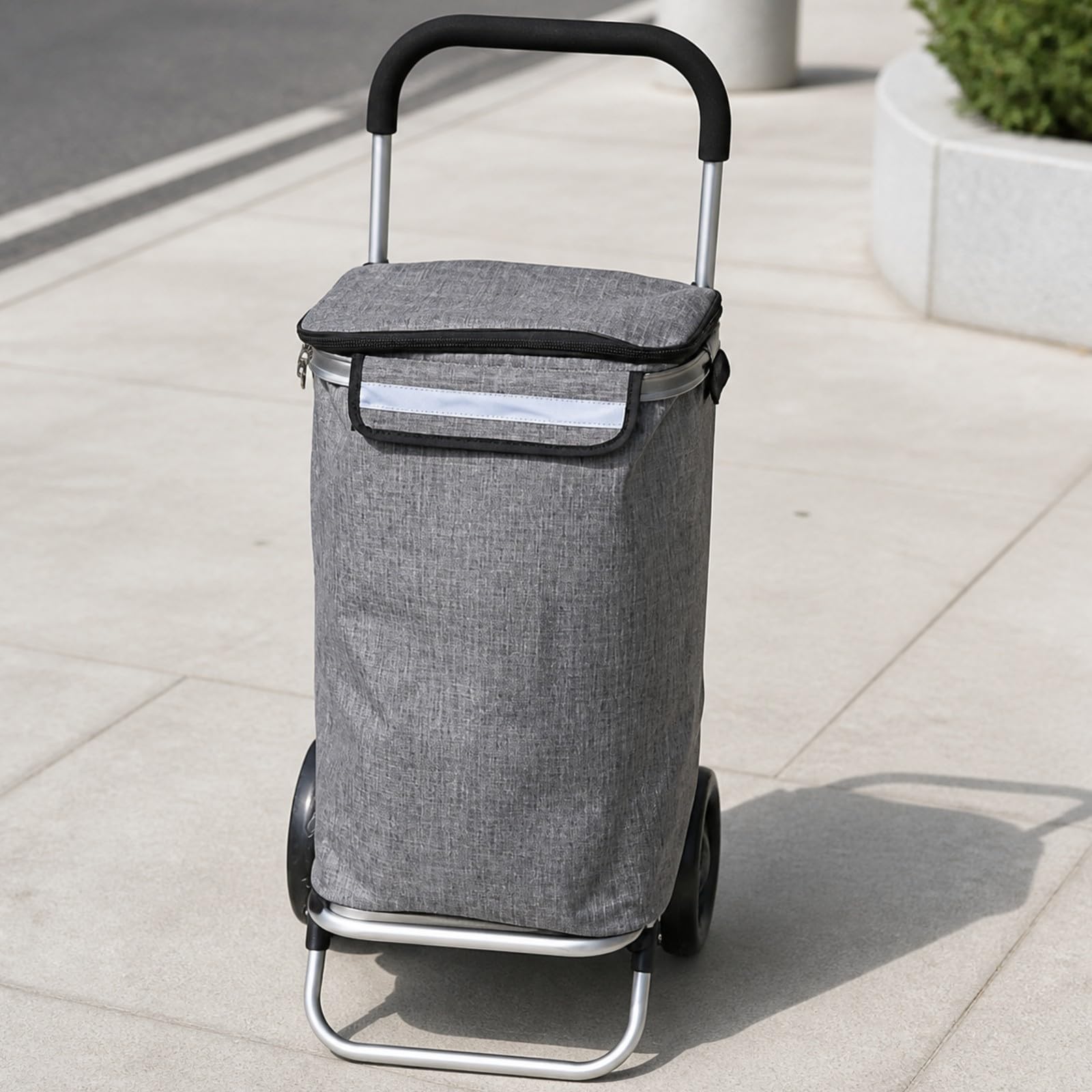 LOVIVER Carrello Portaspesa con Ruote | In Alluminio, Carrello Portaspesa Pieghevole, Robusto, per permercato, Anziani