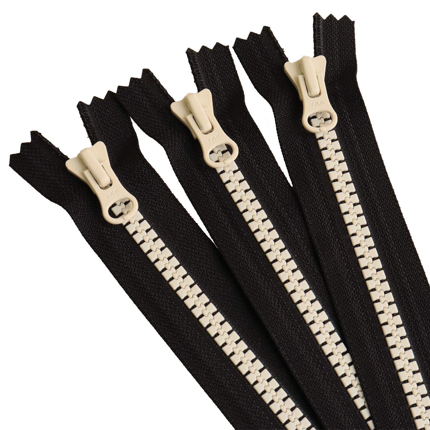 Amazon | Y.K.K 8ビスロンファスナー 20cm ブラック×ホワイト 8VSC20 Amazon | Y.K.K 8ビスロンファスナー 20cm ブラック×ホワイト 8VSC20
