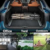 Vista 7 de Catre plegable de camping para adultos, catres de dormir resistentes con colchón, bolsa de transporte, 1200D de doble capa Oxford, catres