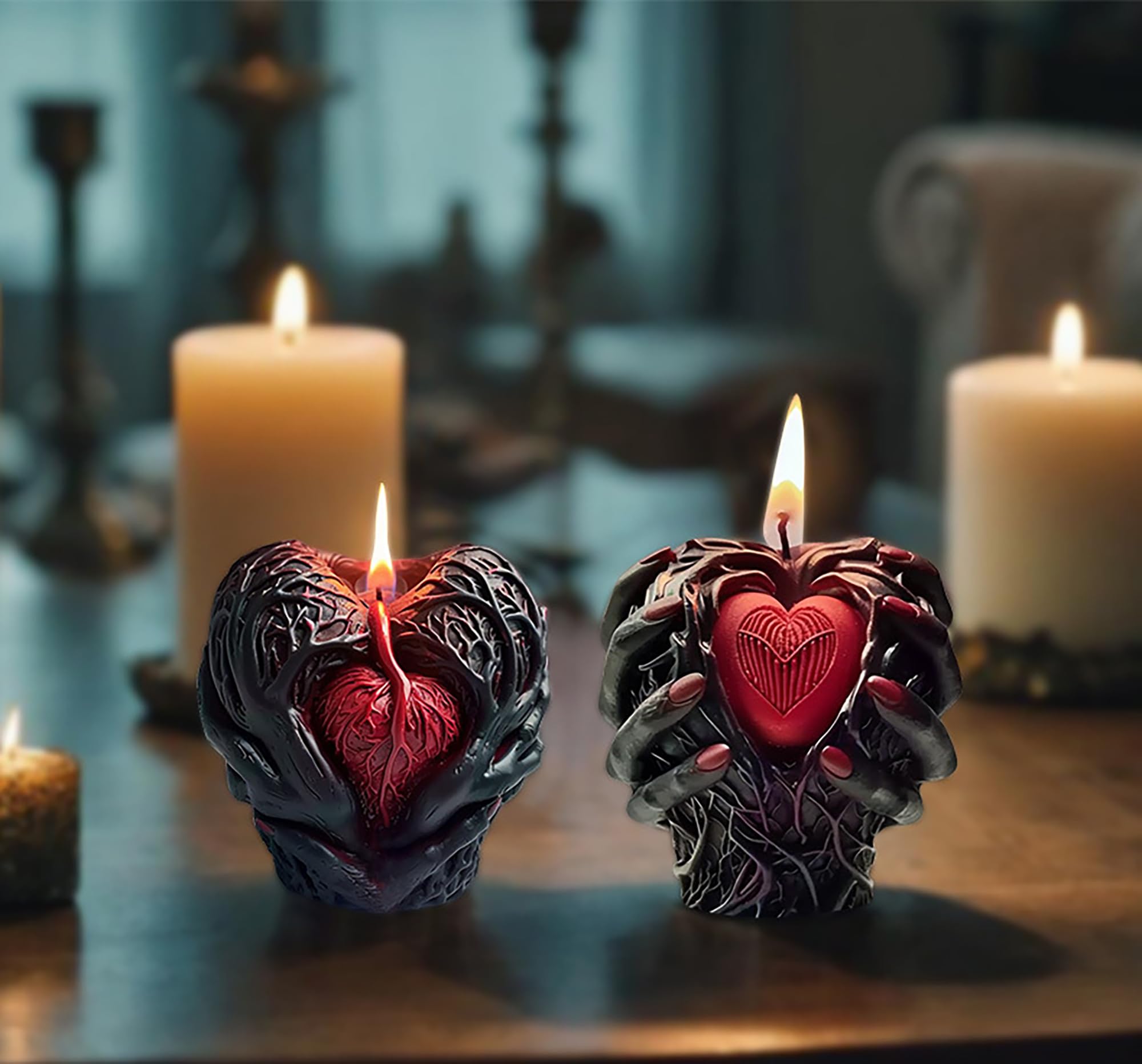Halloween Ghost Candle Molds – 2 Pack Silicone Molds For Cat & Dog Ghost Candles, Resin, Soap, Or Crafts