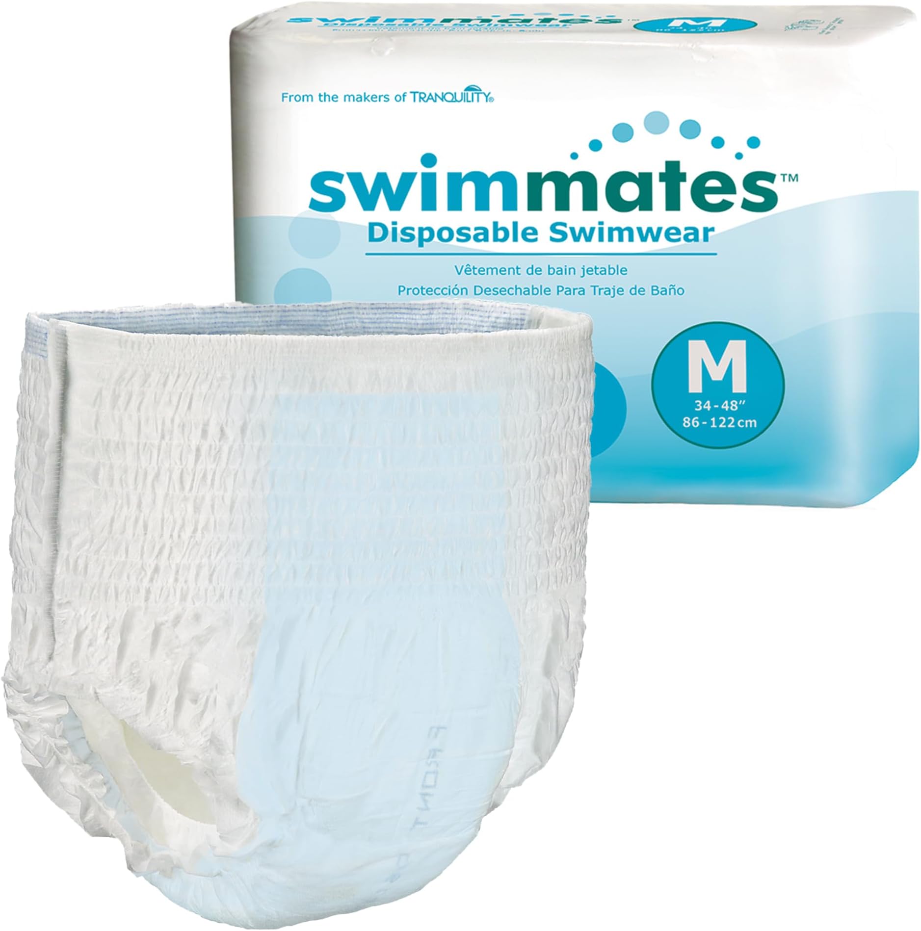 Disposable Swim Diapers, Medium, Pack/20