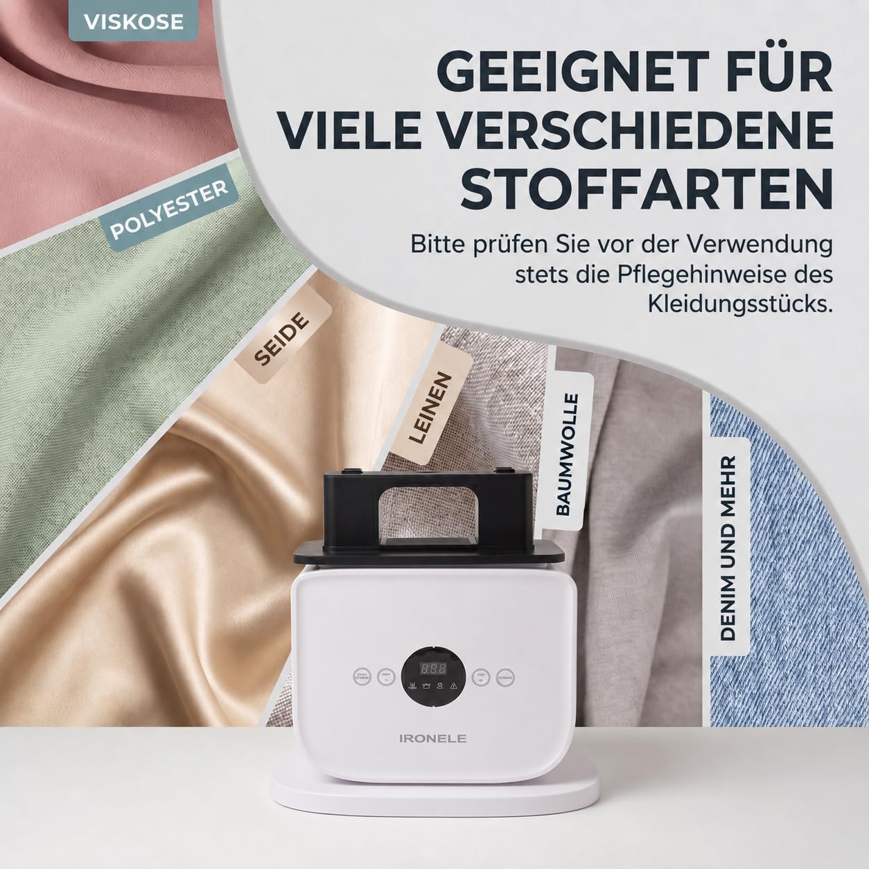 Bügelautomat mit Hemd- & Hosen- & Kleideraufsatz - Smartes Kleiderpress-System | Ersetzt Bügeleisen & Dampfgarer | Smart Display Kleidung Glättgerät (4) (1)