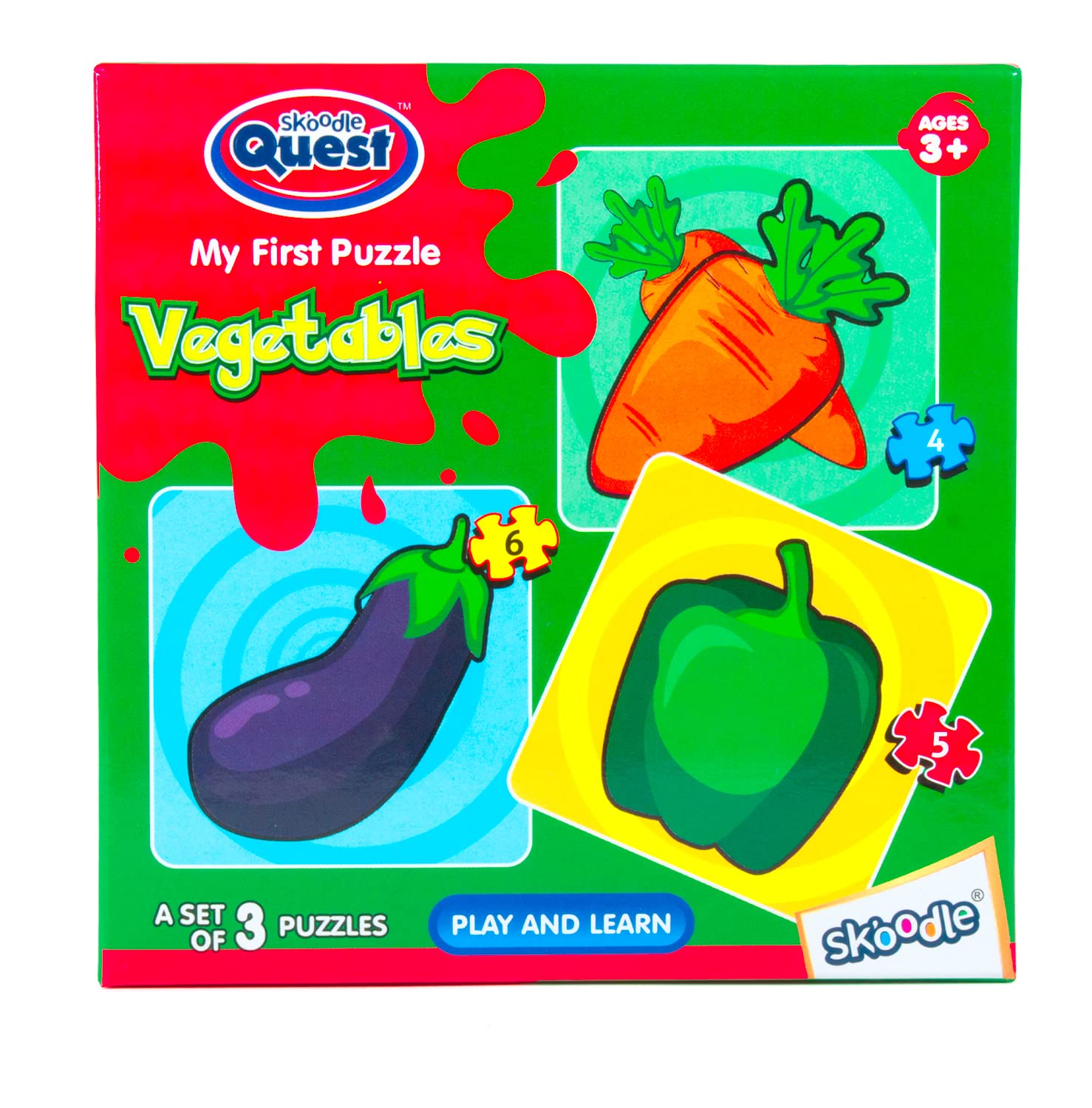 Skoodle My First Puzzle Vegetables for 3 Old Kids and Above (B09Y62SBGD) Amazon Price History, Amazon Price Tracker