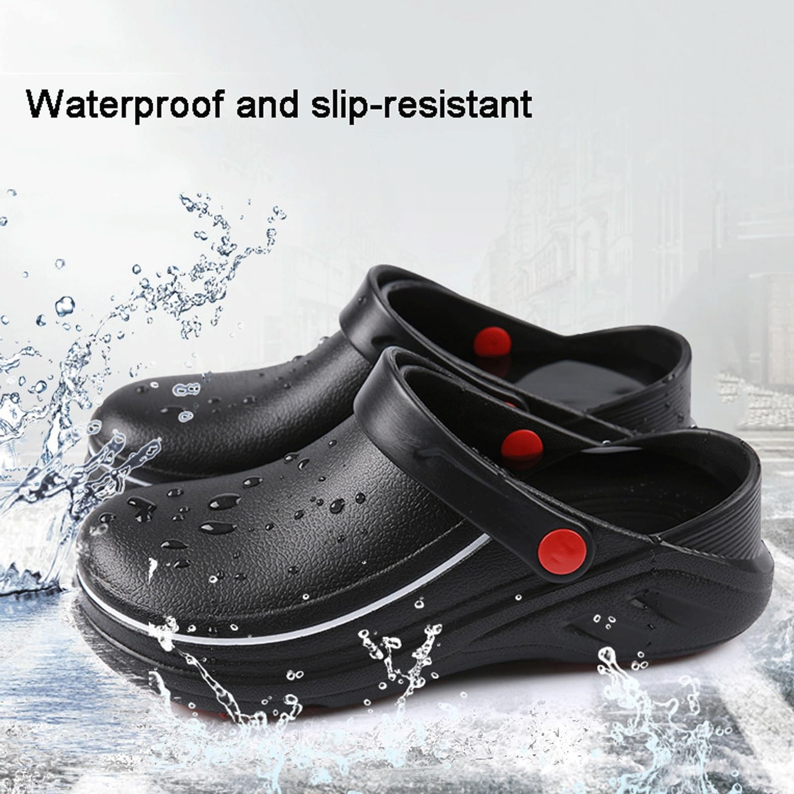 Zapatos De Chef para Hombre,Zapatos De Chef Resistentes Al Agua Y Al Aceite para Hombre,Zapatillas Deportivas Cocinas Restaurantes