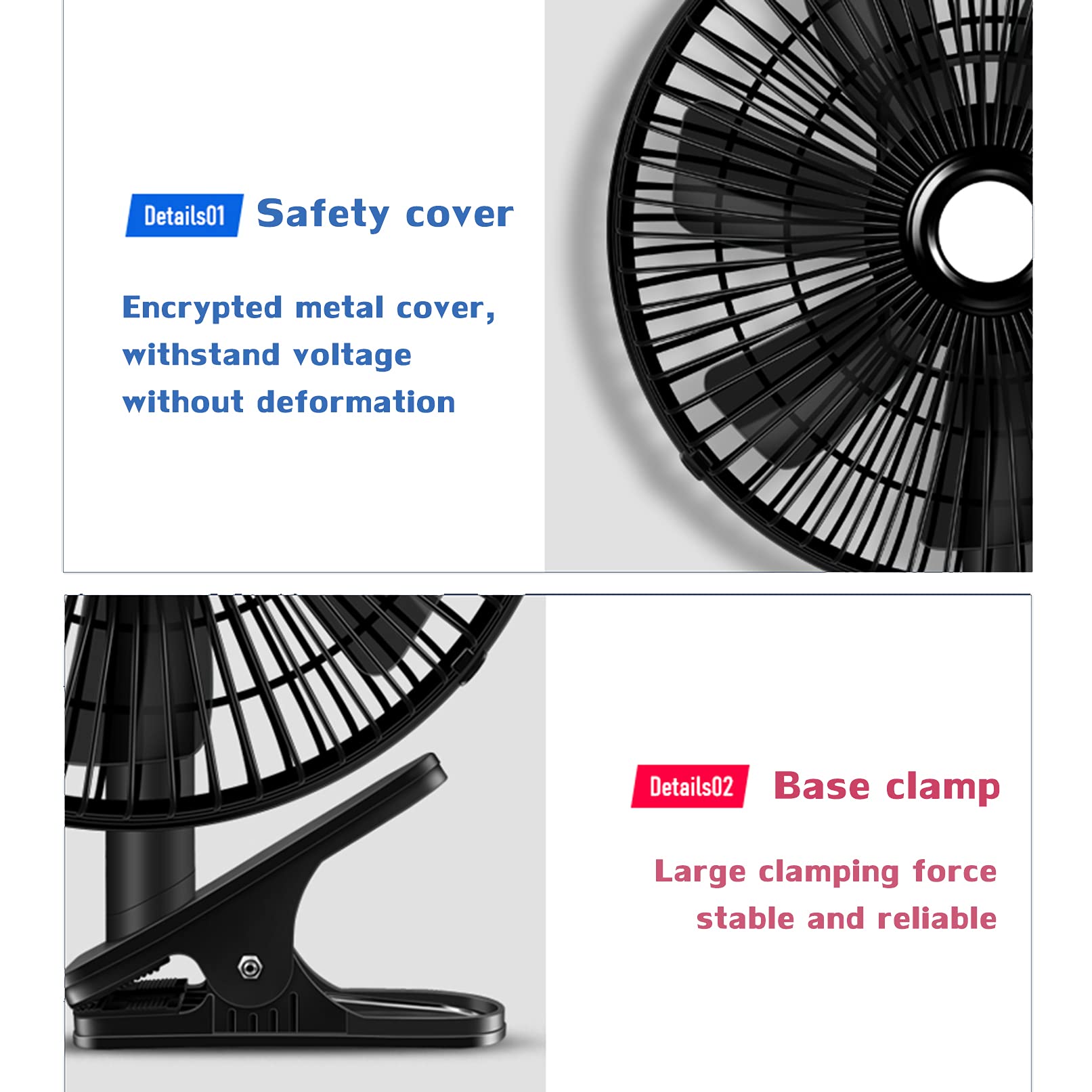 Ventilatore Auto 12V/24V Oscillante - Portatile, Silenzioso, Per Auto, Camper, Ufficio - Foto 11
