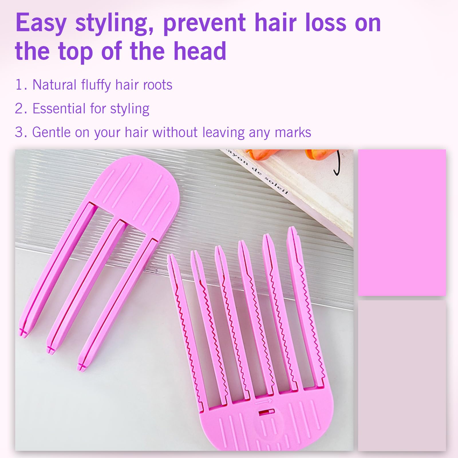 Root Lifter for Hair - TRACOMPAN 4Pcs Hair Volume Clips - Image 3